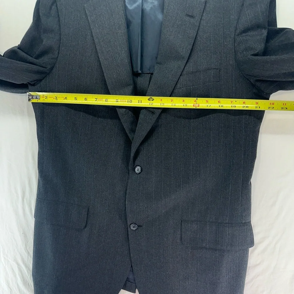 Brooks Brothers Golden Fleece Mens Blazer Suit Jacket Size 43XL‎ Pin Gray Stripe